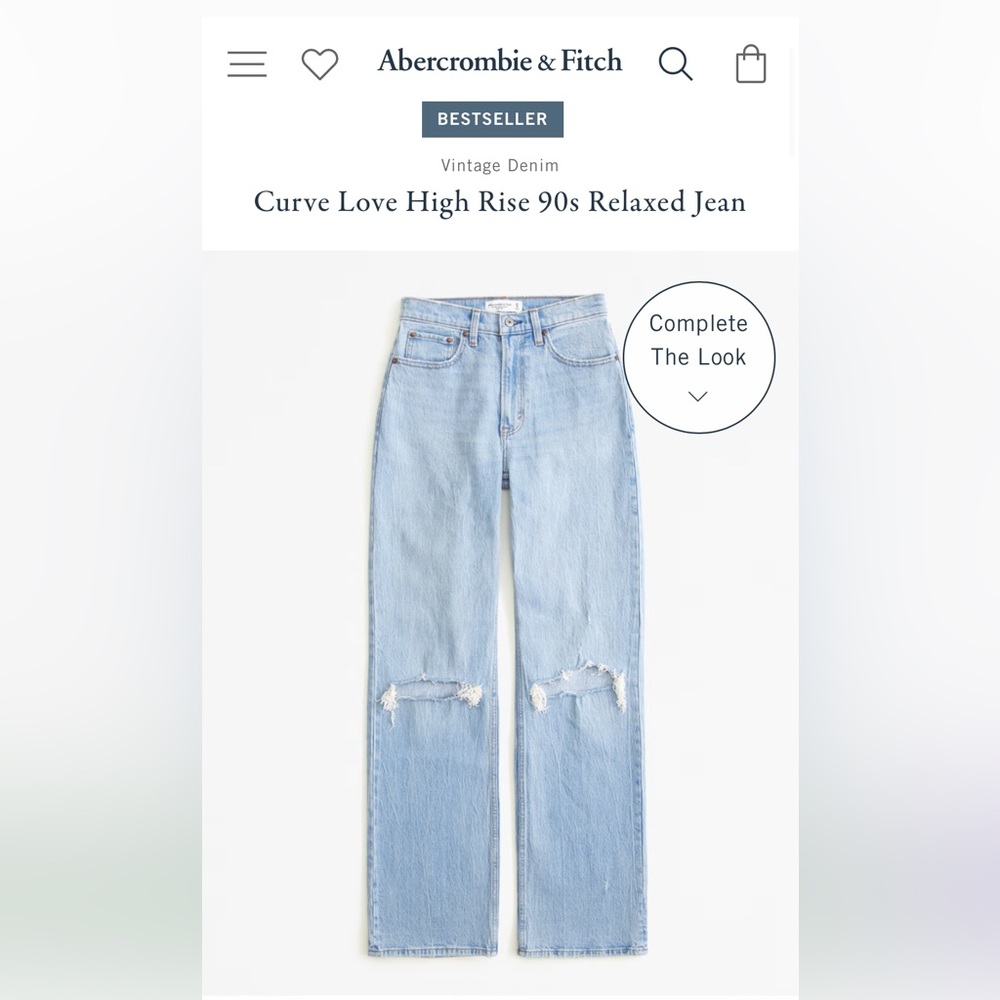Curve Love High Rise 90s Relaxed Jean
